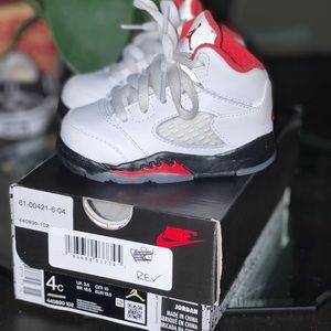 Jordan Fire Red 5s-toddler